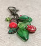 Red and green ladybird bag charm - Image 5