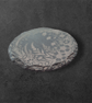 Floral Wreath Slate Coaster – 10cm Round Rustic Stone Design - Image 4