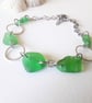 Fresh Greens Seaglass Linked Bracelet  - Image 2