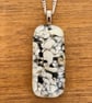 Pebble-like Fused Glass Pendant