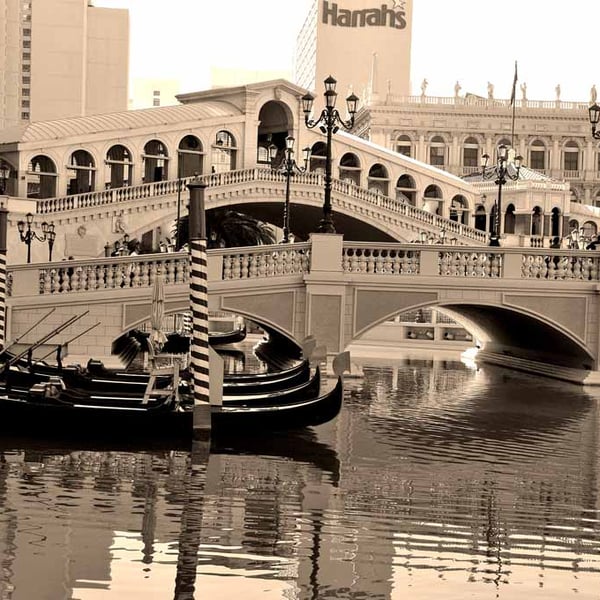 Venetian Hotel Rialto Bridge Las Vegas USA Photograph Print