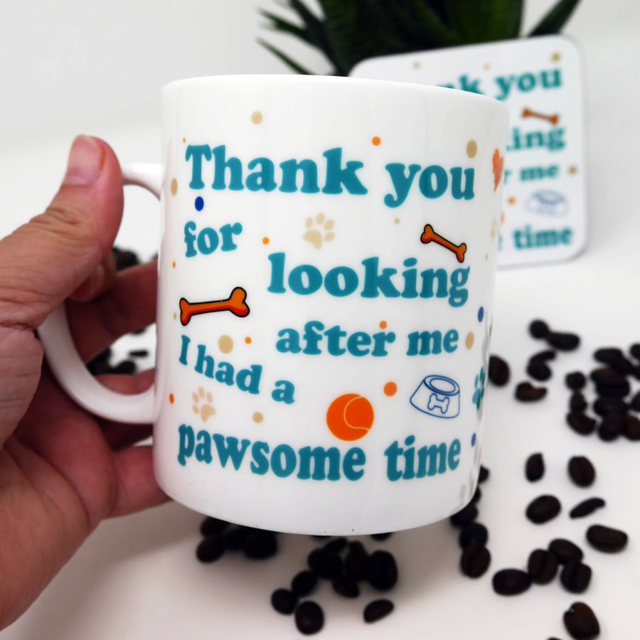 Thank You From The Dog, Thank You, You're Pawsome, Dog Gift, Dog Sitter Gift,