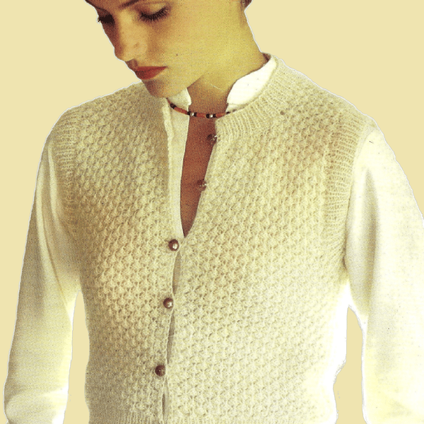 VINTAGE KNITTING PATTERN Ladies Capricorn Waistcoat