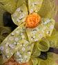 Yellow and black bee style door wreath - Image 4