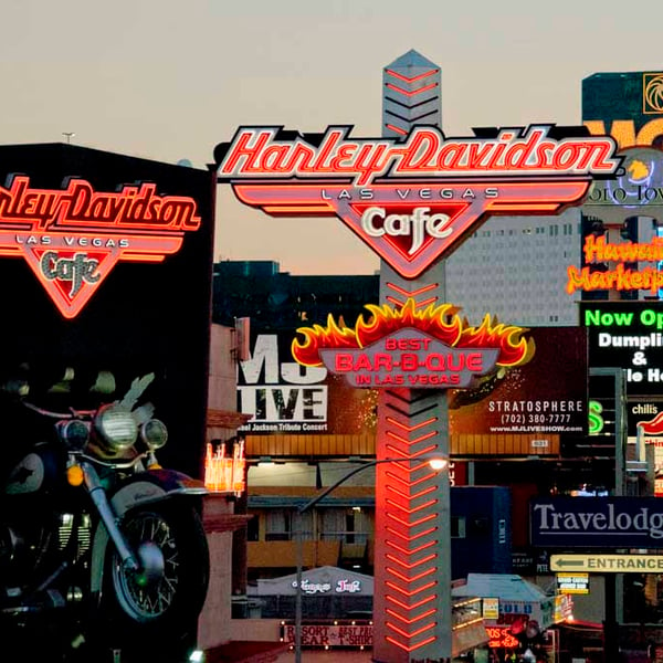 Las Vegas Strip Cityscape Skyline America Photograph Print