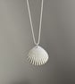 Silver shell pendant