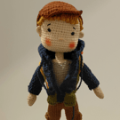 Crochet hiker boy