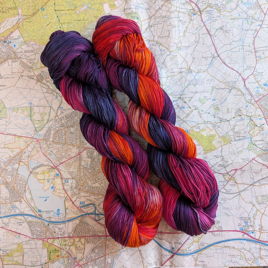 Nightshade bloom :: pima cotton :: 4 ply :: 100g