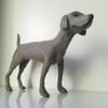Weineramer, dog sculpture, wool needle felted 