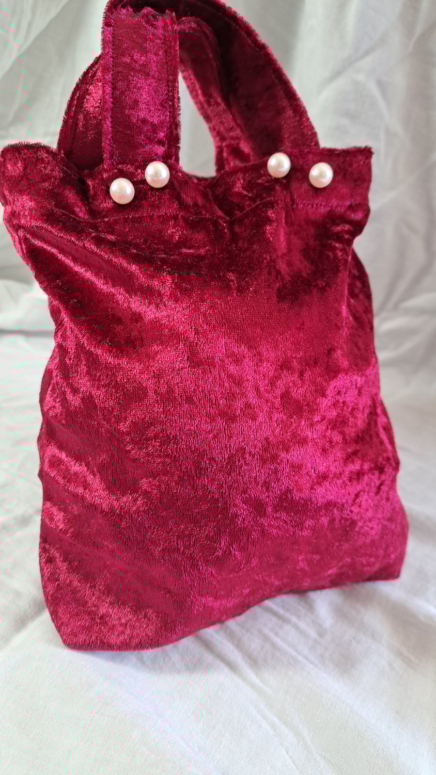 Velour Mini Tote Bag 