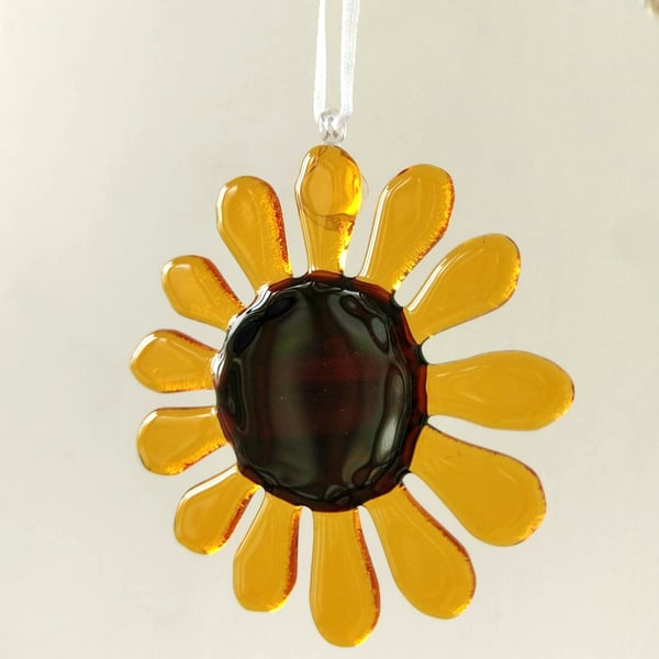 Fused Glass Sunflowers