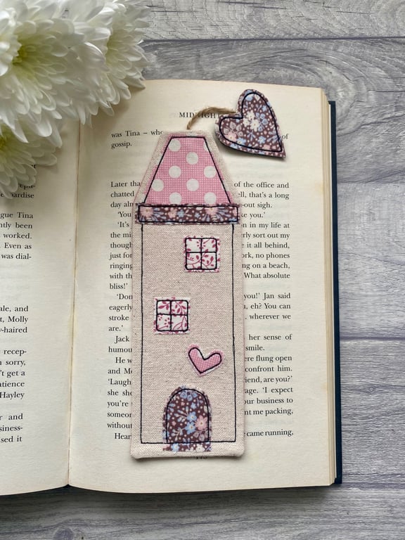 Tall house bookmark, reading gift