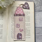 Tall house bookmark, reading gift
