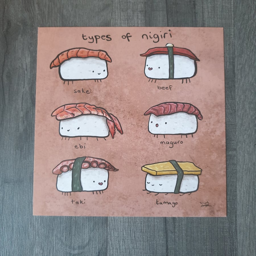 Sushi Nigiri Art Print -SALE-