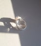 Statement  sterling silver ring with natural quartz and CZ. 925 Silver.  - Image 9