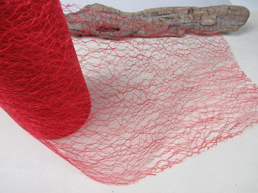 Red Spider Web Netting, Cardmaking, Festive Decor