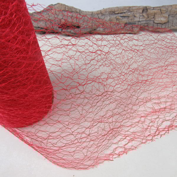Red Spider Web Netting, Cardmaking, Festive Decor