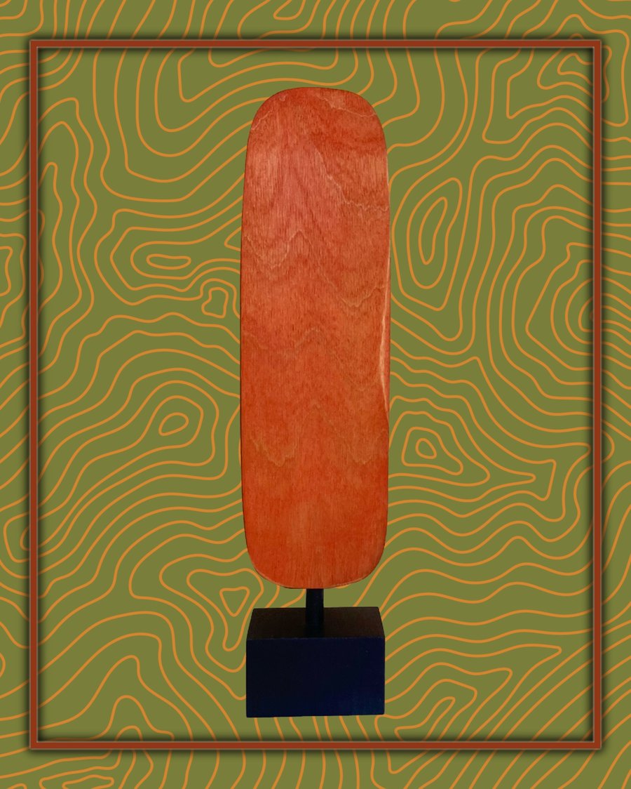 "Monolith" - abstract wooden sculpture 