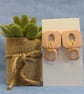 Textured Square Statement Earrings - Image 7