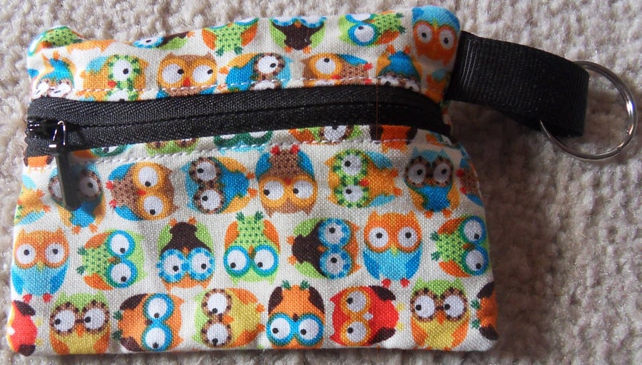 Coin Purse, Wide eyed Owls