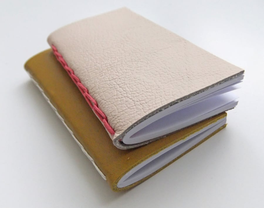 Mini Leather Notebooks - Handbag Notebook - Pocket Notebook - Mini Notebook