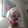 HAND MADE WASHABLE FACE MASK.  FREE UK POSTAGE