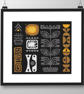260 - Aztec Tribal Cross Stitch Pattern: Scandinavian 60s Style (PDF Chart) - Image 3