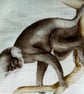 Tote bag, shopping bag, with an adorable monkey design - Image 4