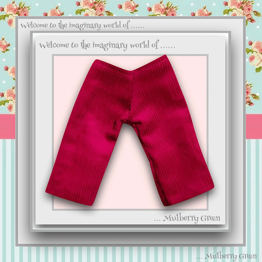 Raspberry Pink Corduroy Trousers