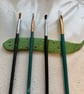 Snake brush holder clay handmade - Image 3