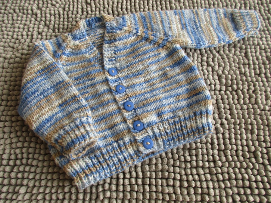 16" Baby Boys V Neck Cardigan (Multi)
