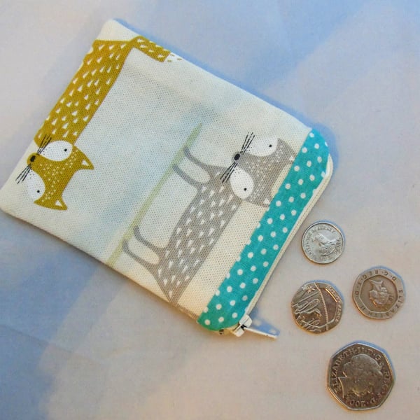 Small (but perfectly formed!) Zippered Pouch - Fox
