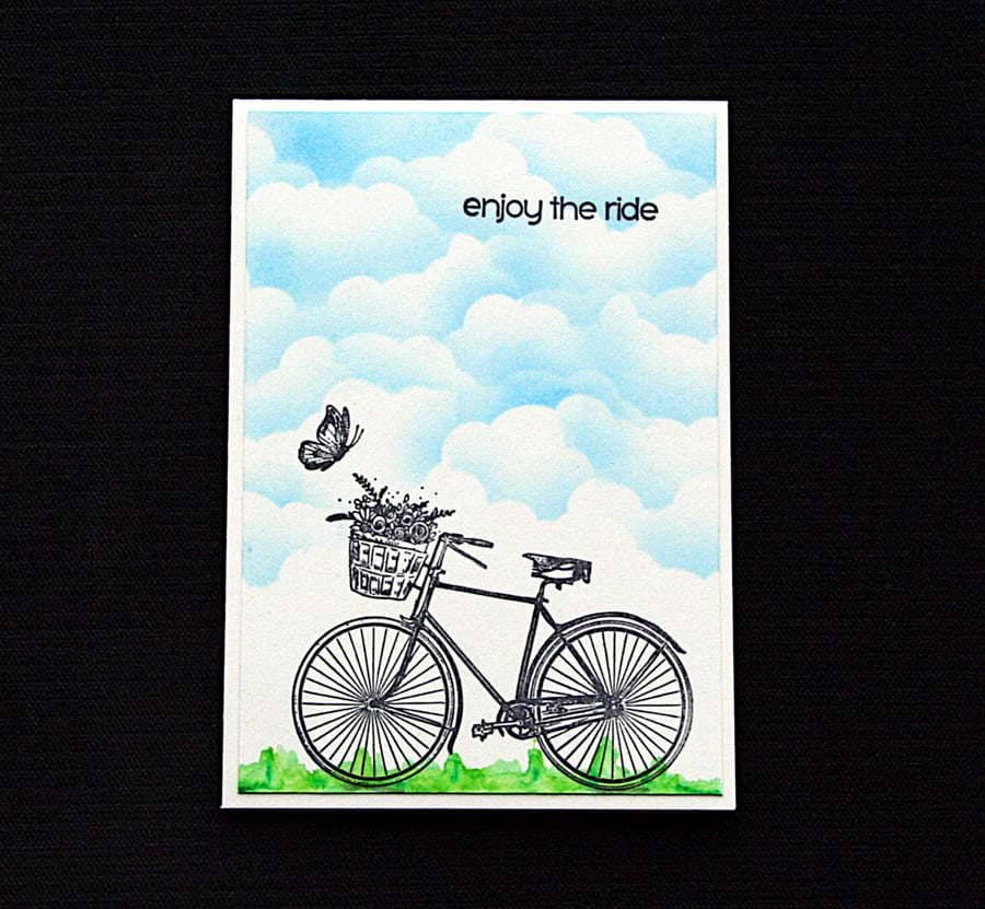 Enjoy The Ride - Handcrafted (blank) Card - dr21-0051