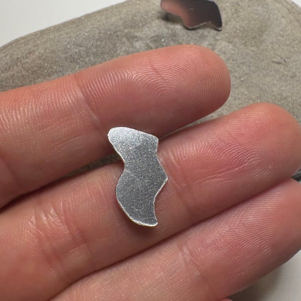 Sterling silver squiggle earrings