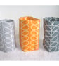 Toilet Roll Holder 2 Loo Roll Storage Basket Dark Grey Stem Leaves - Image 4