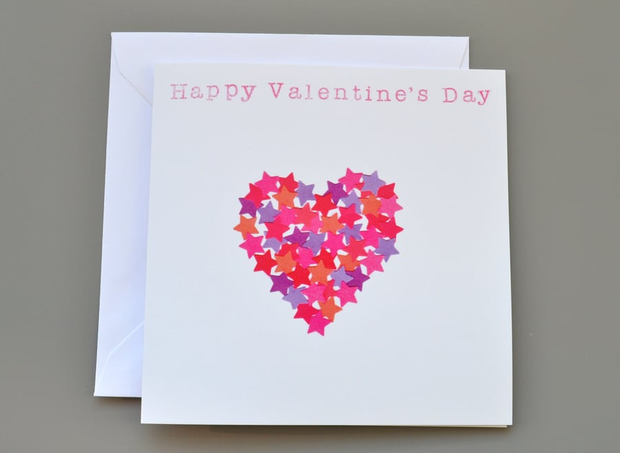 Valentine's Card with Starry Heart