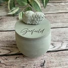 Small personalised concrete Guinea pig urn