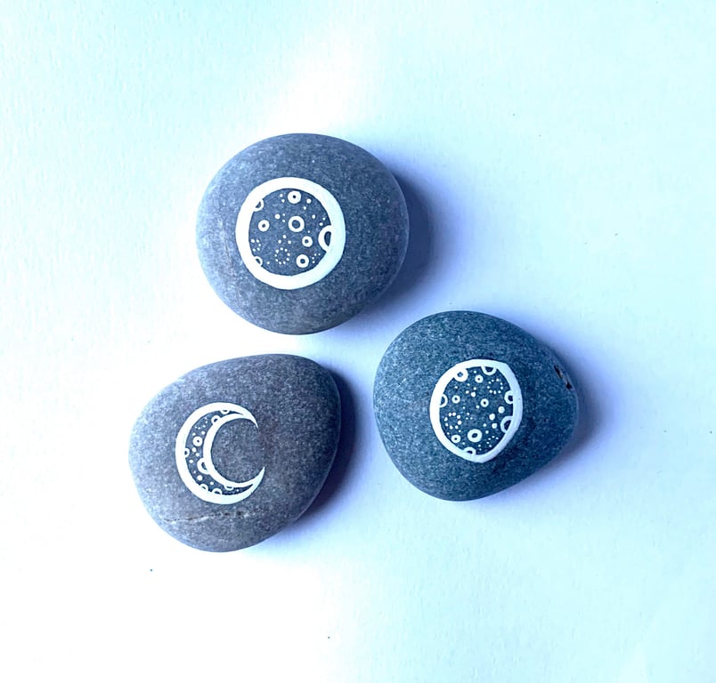 Moon Phase Stones - Set of 3 - MADE TO ORDER