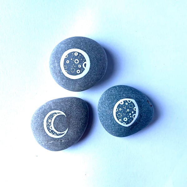 Moon Phase Stones - Set of 3 - MADE TO ORDER