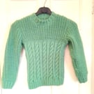 Child's Round Neck Cable and Fisherman's Rib Jumper, Gift Ideas for Children