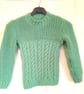 Child's Round Neck Cable and Fisherman's Rib Jumper, Gift Ideas for Children - Image 1