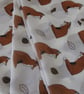 Handprinted chiffon scarf Fox - Image 4