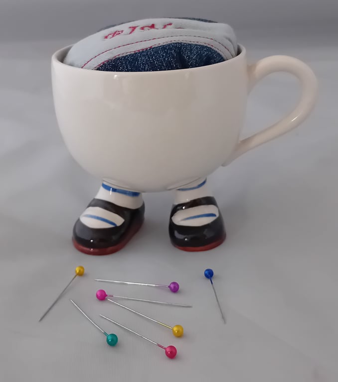 Novelty Pin Cushion –  Egg Cup with Personality