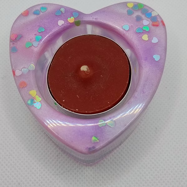 Love Heart Tea Light Holder Folksy