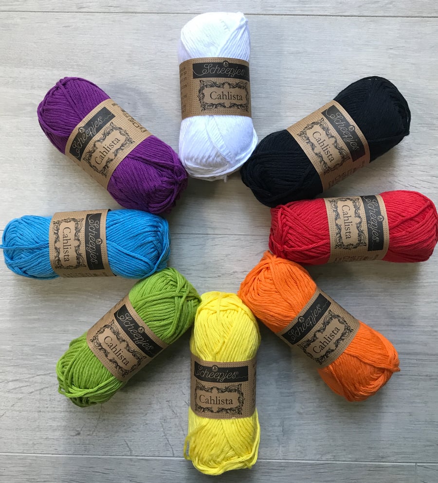 Scheepjes Cahlista Rainbow Colour Pack 400g - ideal for crochet projects