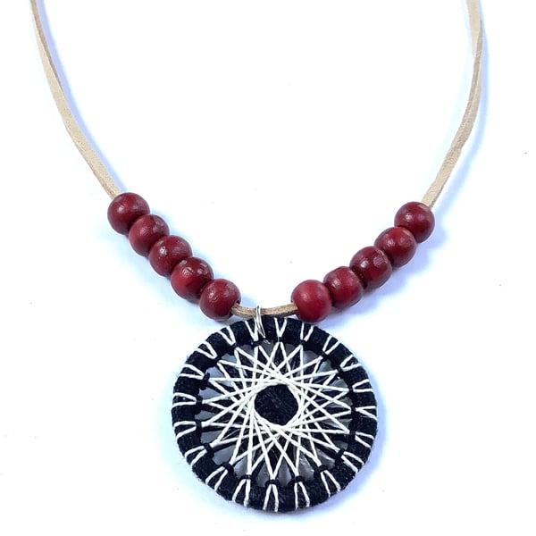 Thread Wrapped Pendant