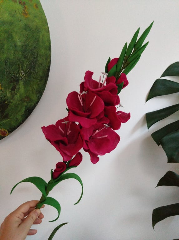 Gladiolus Felt Flower Stem