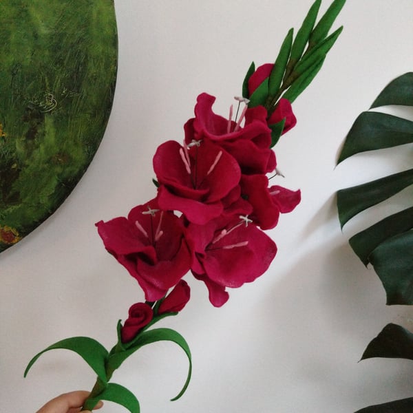 Gladiolus Felt Flower Stem