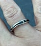 Gold Ebb and Flow Ring, freeform ring, mixed metals , wavy ring, oxidised ring,  - Image 10