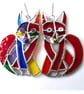 Fox Suncatcher Stained Glass Funky Rainbow - Image 6